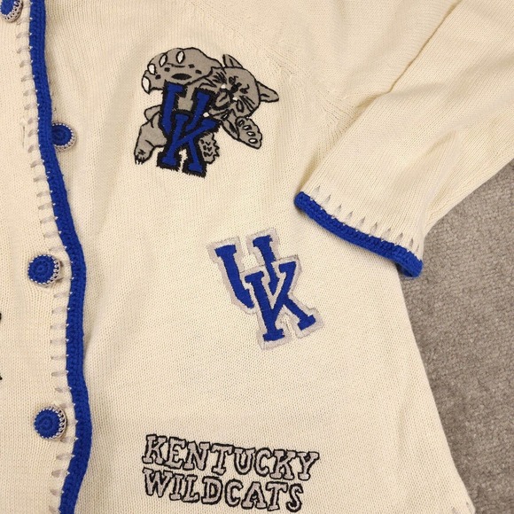 VTG Kentucky Wildcats Cardigan-rare find EUC/a beauty Sz M Let the madness begin - Picture 4 of 8